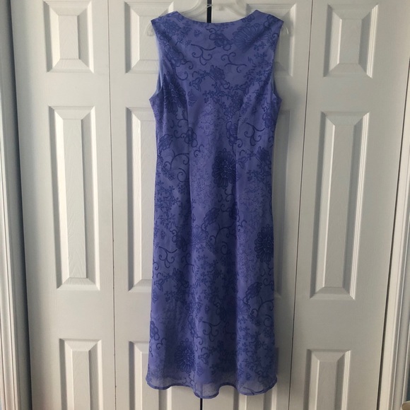 K Studio 2-Piece Purple Print Dress sz 14 - Picture 4 of 14